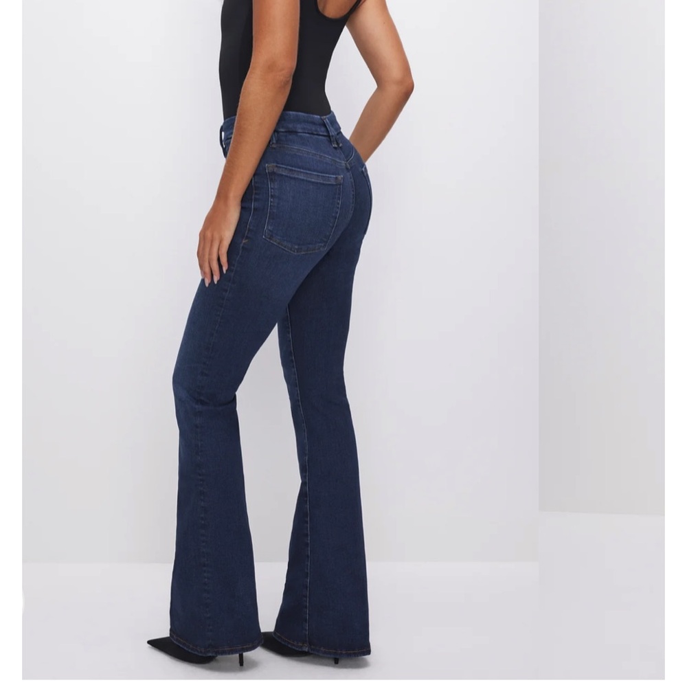Good American Power Stretch Flare Jeans